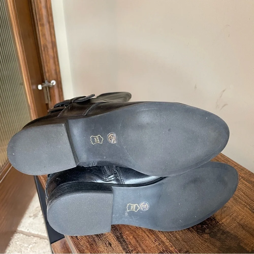Liz Claiborne black riding boots Leather 6.5